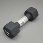 CAP (2 PACK) Neoprene Coated Dumbbells 10 lbs Each Grey SDN5-010 (New)