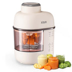 XSUN Baby Food Maker One Step Baby Food Processor Steamer Puree Blender Auto Cooking & Grinding Keep Warm and Timer SUS304 Stainless Steel Blades with Self Cleans Touch Screen Control