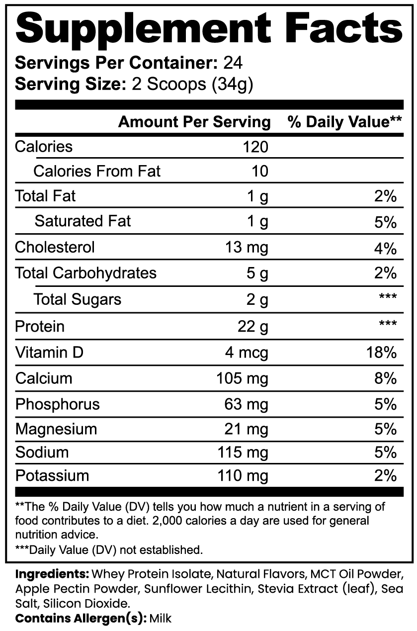 NLW Advanced 100% Whey Protein Isolate (Vanilla)