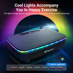 NLW Whole Body Vibration Plate Exercise Machine – 99 Speeds, Bluetooth, LED Lights & Resistance Bands for Fat Burn & Lymphatic Drainage