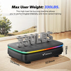 NLW Whole Body Vibration Plate Exercise Machine – 99 Speeds, Bluetooth, LED Lights & Resistance Bands for Fat Burn & Lymphatic Drainage