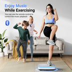 NLW Whole Body Vibration Plate Exercise Machine – 99 Speeds, Bluetooth, LED Lights & Resistance Bands for Fat Burn & Lymphatic Drainage