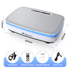 NLW Whole Body Vibration Plate Exercise Machine – 99 Speeds, Bluetooth, LED Lights & Resistance Bands for Fat Burn & Lymphatic Drainage