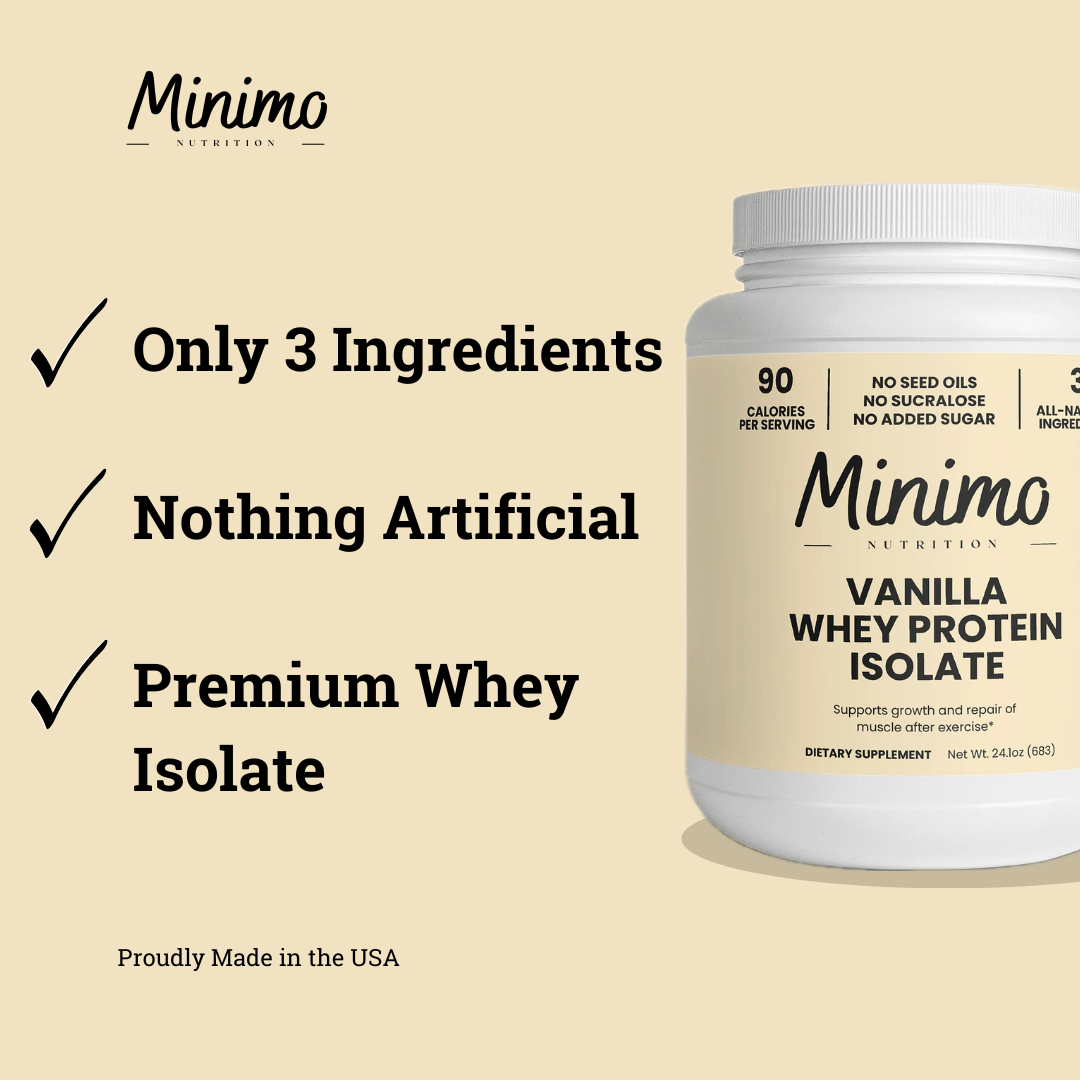 Vanilla Whey Isolate Protein Powder, 1.51 lbs