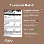 Chocolate Whey Isolate Protein Powder, 1.54 lbs