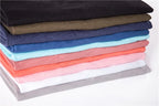 NLW Men’s Premium V-Neck Tee – 100% Cotton Slim Fit Shirt