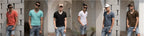 NLW Men’s Premium V-Neck Tee – 100% Cotton Slim Fit Shirt