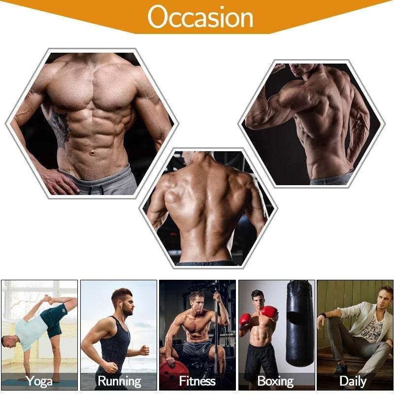 Men Slimming Body Shaper Zipper Black Chest Compression Shirt