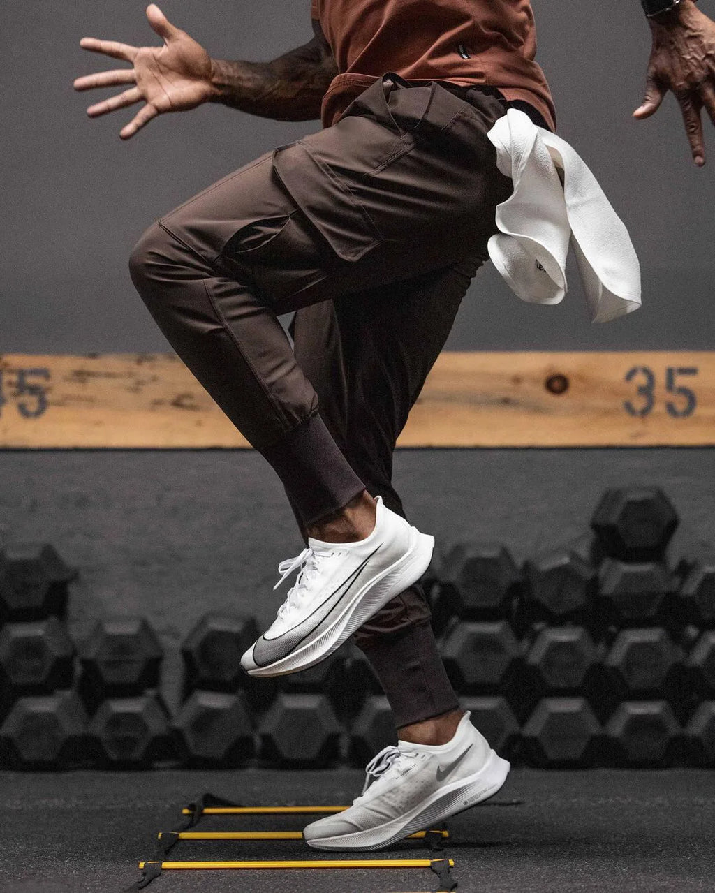 NLW High-Performance Nylon-Elastane Running Track Pants