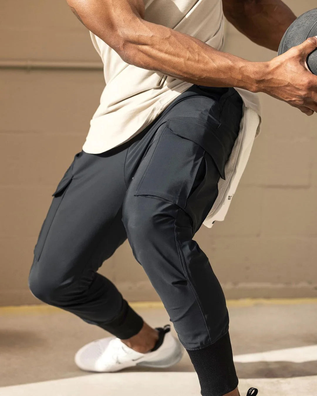NLW High-Performance Nylon-Elastane Running Track Pants