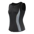 Men Slimming Body Shaper Zipper Black Chest Compression Shirt