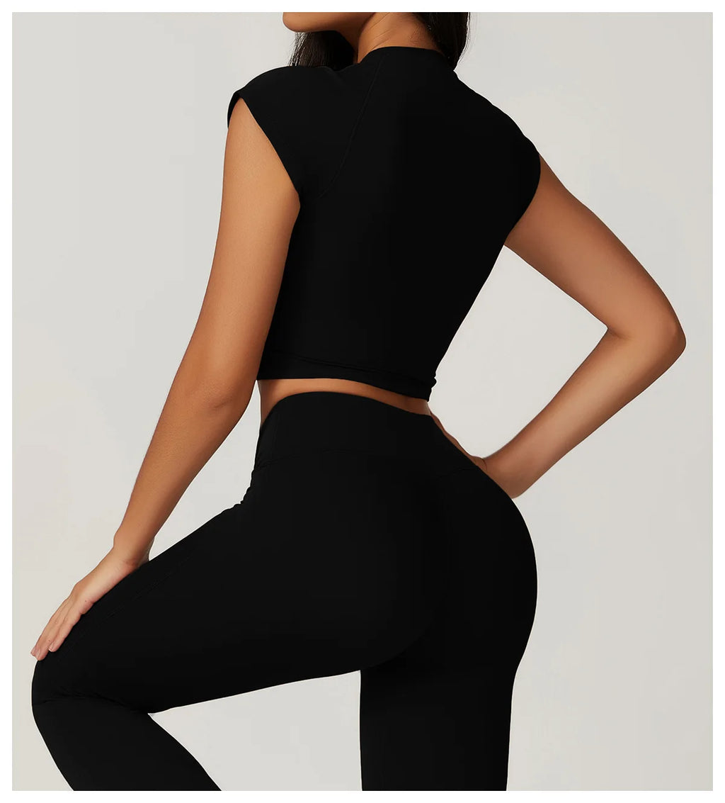 NLW Short-Sleeve Athletic Top & Leggings