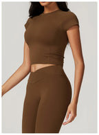 NLW Short-Sleeve Athletic Top & Leggings