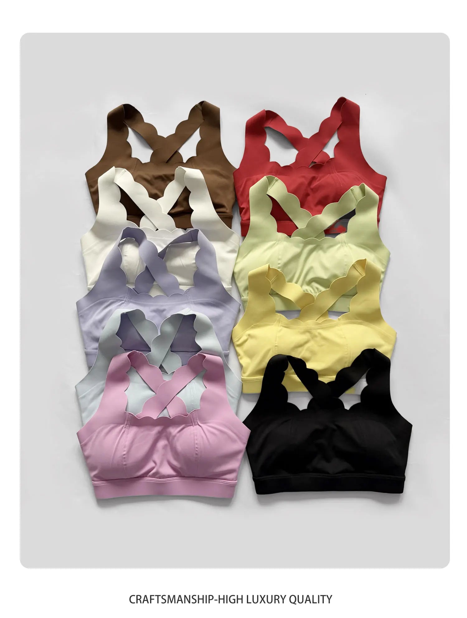 Elite Petal-Trim Sports Bra & High-Waist Compression Leggings Set