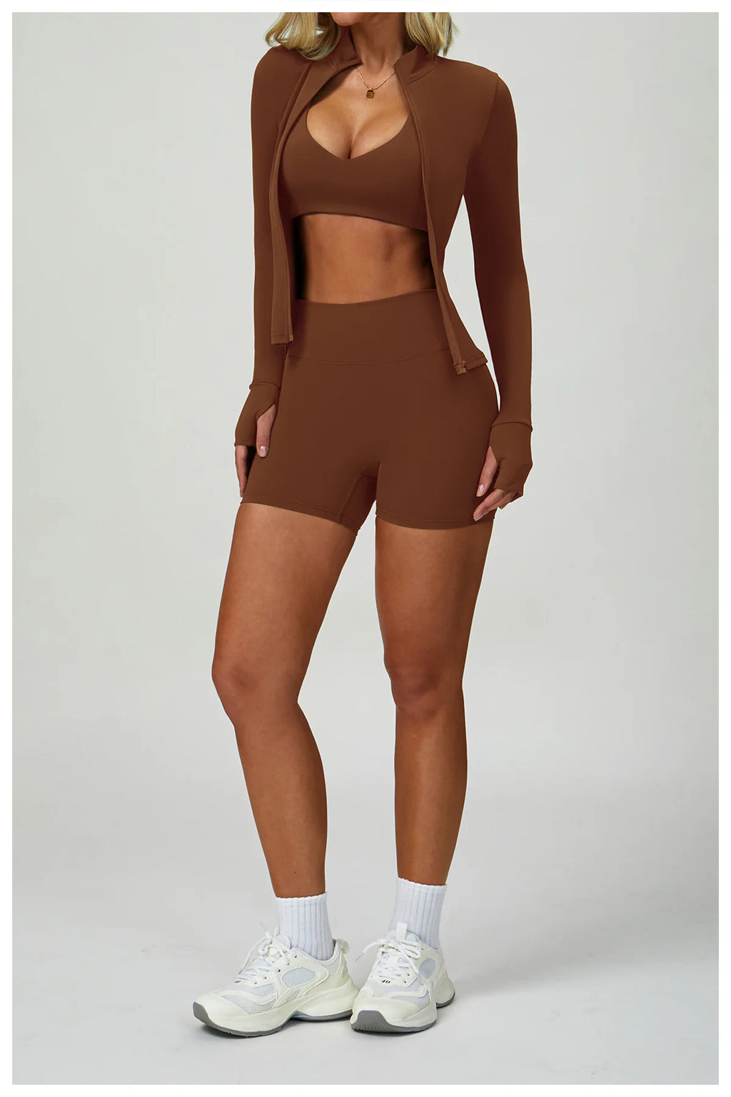 NLW 2-3PCS  Women Fitness Set High Waist