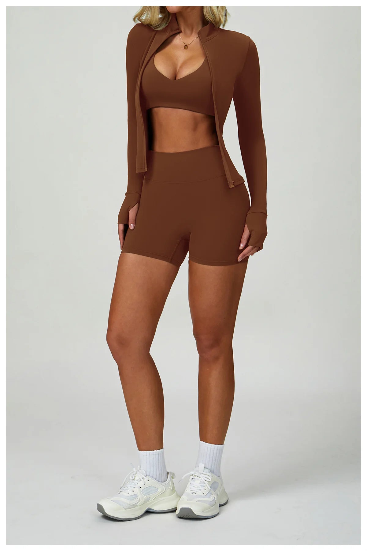NLW 2-3PCS  Women Fitness Set High Waist