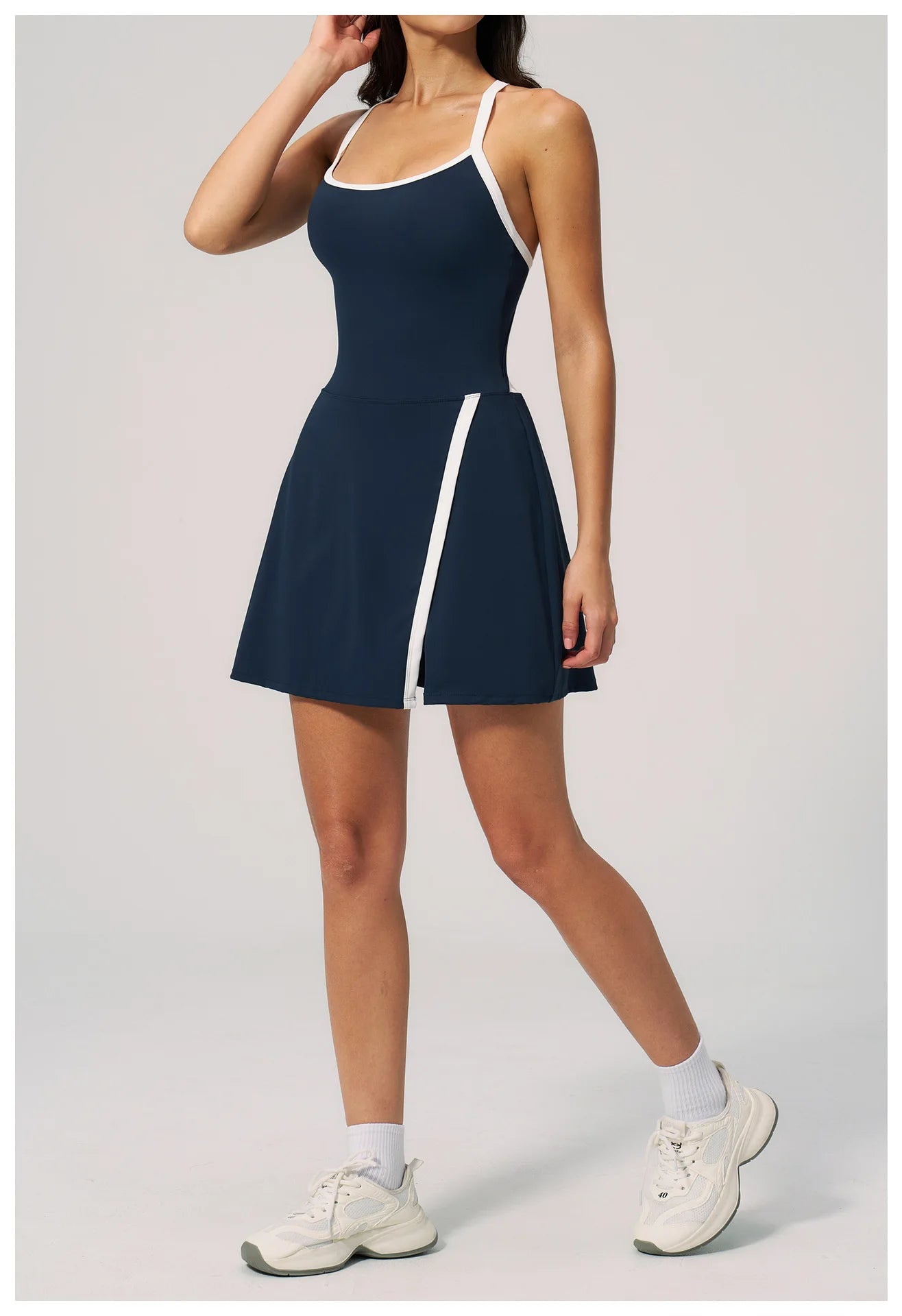 NLW Women's Short Workout Romper with Pocket