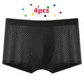 NLW Men's Athletic Knit Boxer Briefs | Moisture-Wicking 4-Way Stretch Underwear