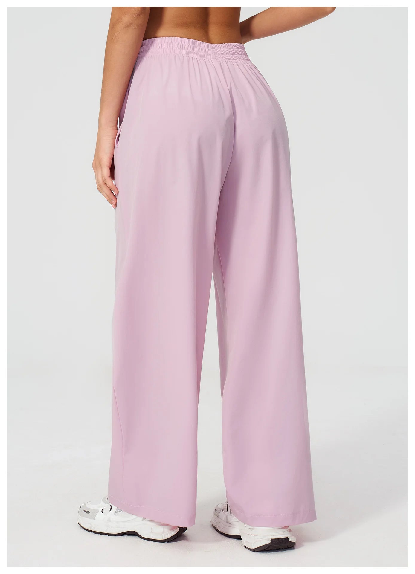 Loose Fit Contrasting Lines Sports Pants | Women's UV-Protection Yoga & Fitness Pants