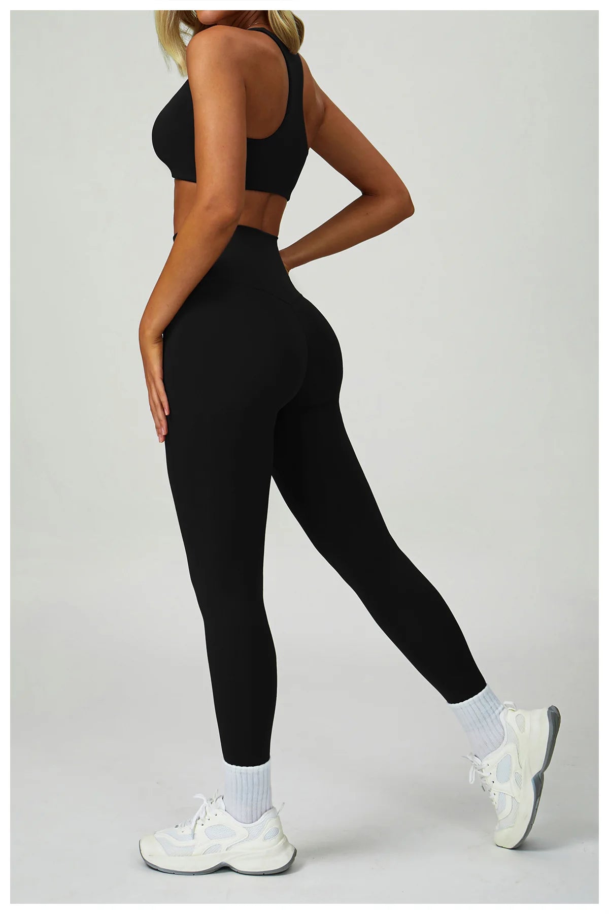 NLW 2-3PCS  Women Fitness Set High Waist