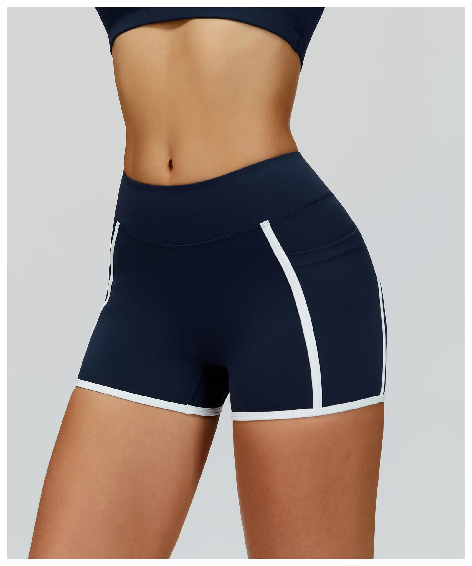 High-Waist Push-Up Yoga Shorts