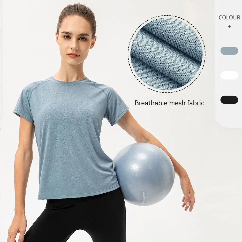 Women's Ice Silk Loose-Fit Training T-Shirt