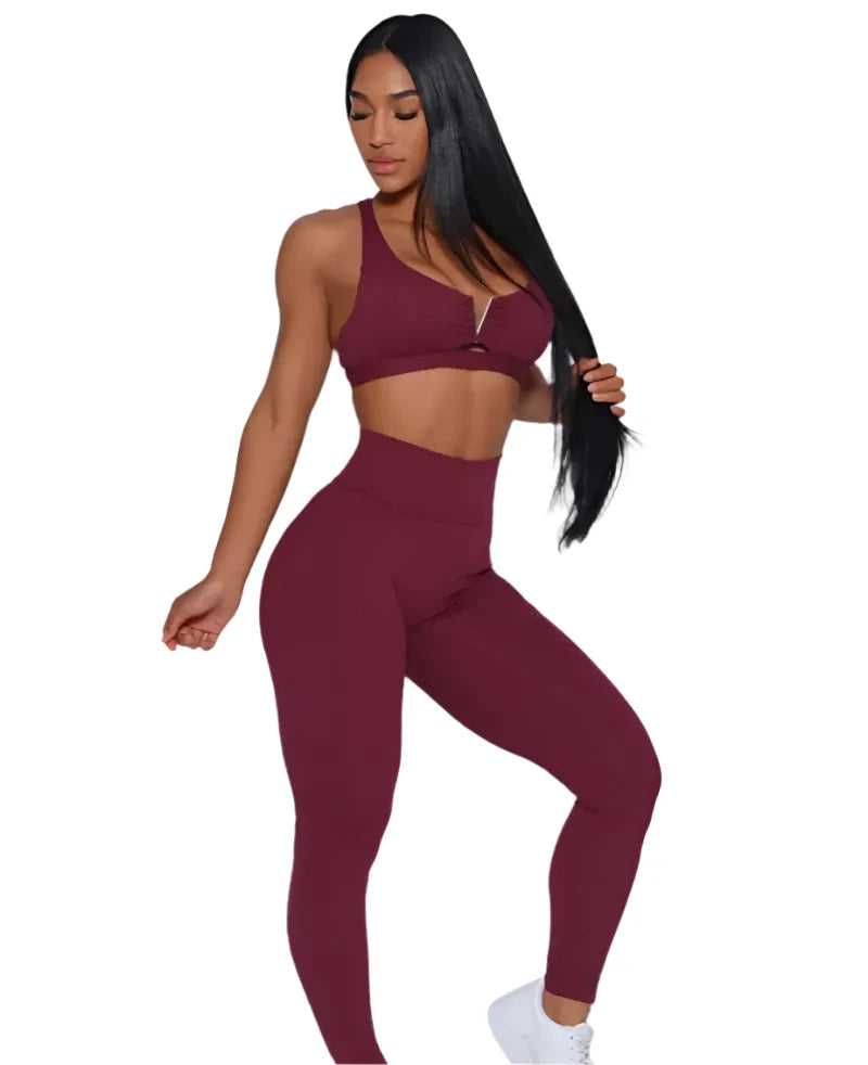 Yoga Set 2-Piece Seamless Workout Set
