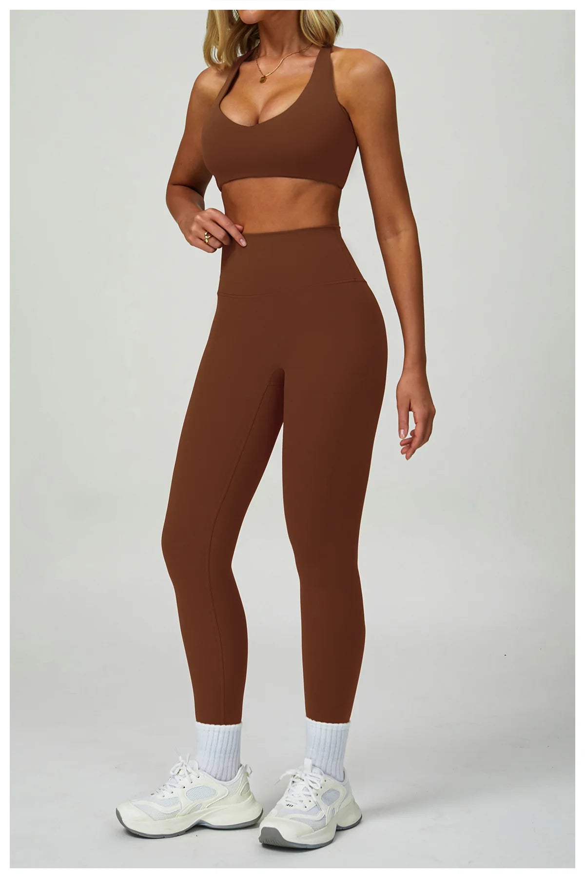 NLW 2-3PCS  Women Fitness Set High Waist