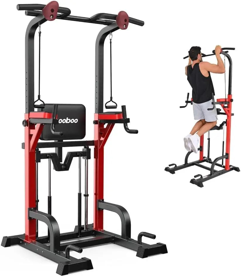 NLW -Pooboo Power Tower Dip Station Pull Up Bar