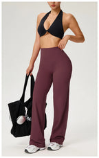 NLW Second-Skin Flared Leggings – Ultra-Elastic High-Waist Studio Yoga Pants