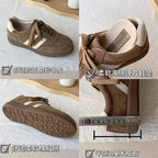 Retro Genuine Leather Flat Shoes for Women