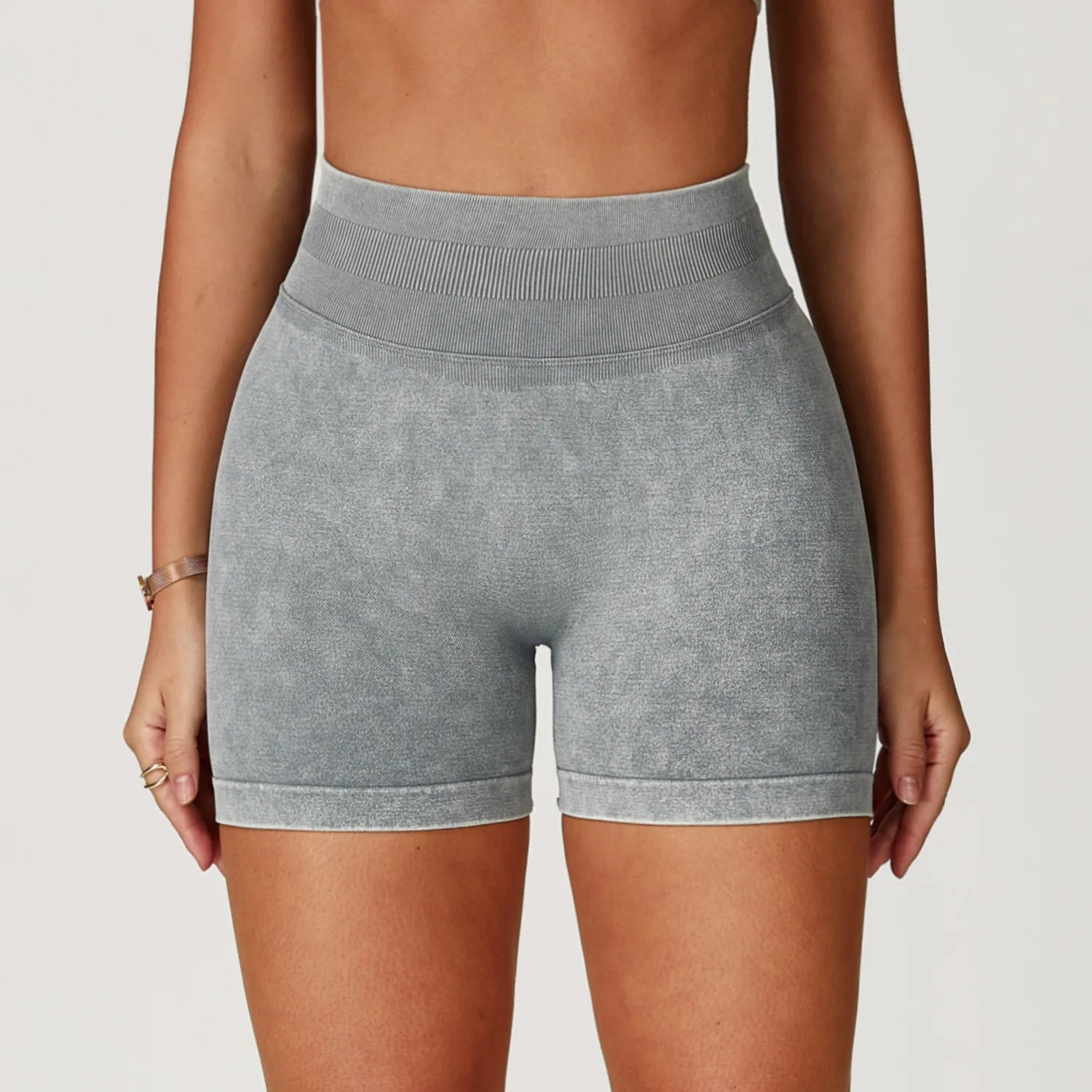 Sand Washed Seamless Yoga Shorts | High-Waist Butt-Lift Workout Shorts