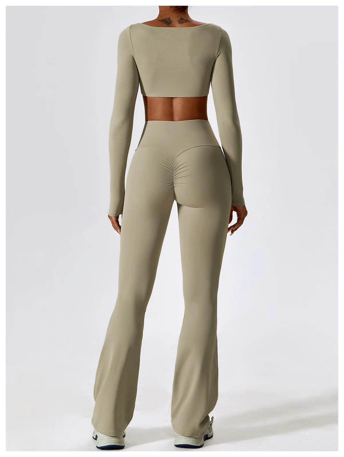 NLW Elite Seamless 2-Piece Yoga Set – High-Performance Compressed Fitness Suit