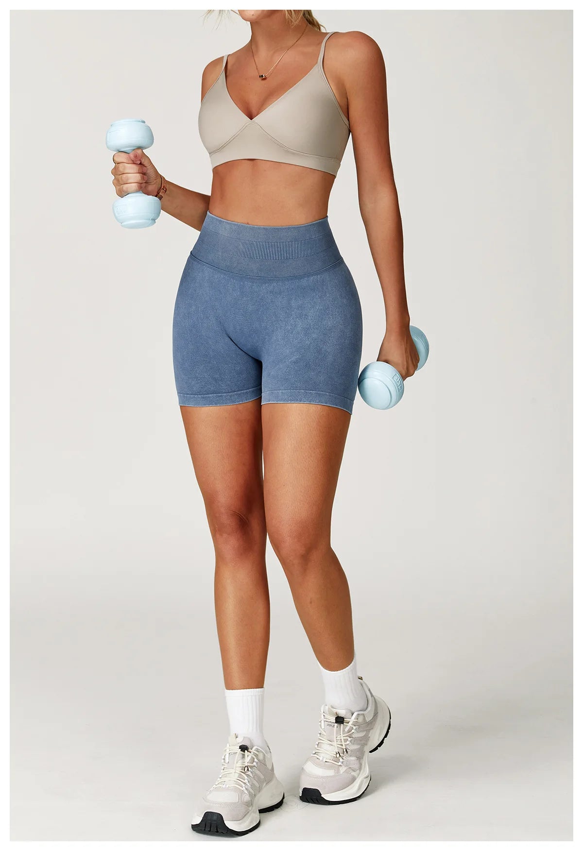 Sand Washed Seamless Yoga Shorts | High-Waist Butt-Lift Workout Shorts