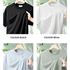 NLW Men Premium Bamboo & Cotton Cool Tee – Ultra-Soft Moisture-Wicking Summer T-Shirt