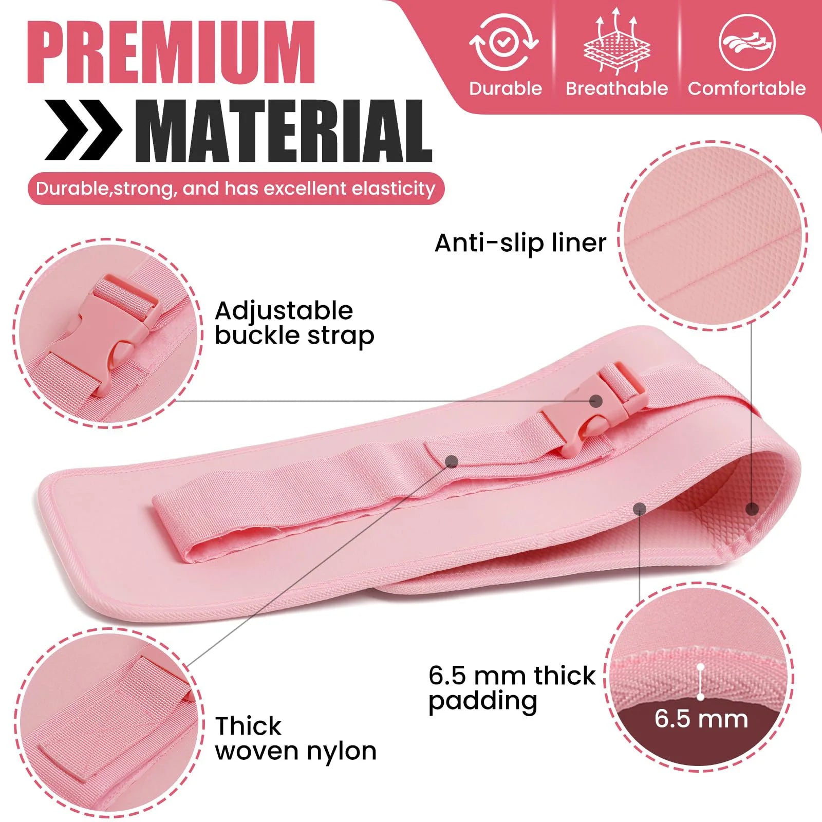 NLW Pro Hip Thrust Belt – Thickened & Widened Glute Workout Belt for Dumbbells, Kettlebells & Plates