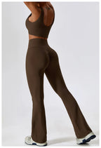 NLW Elite Seamless 2-Piece Yoga Set – High-Performance Compressed Fitness Suit