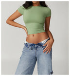 Short-Sleeve Yoga & Running Workout Top