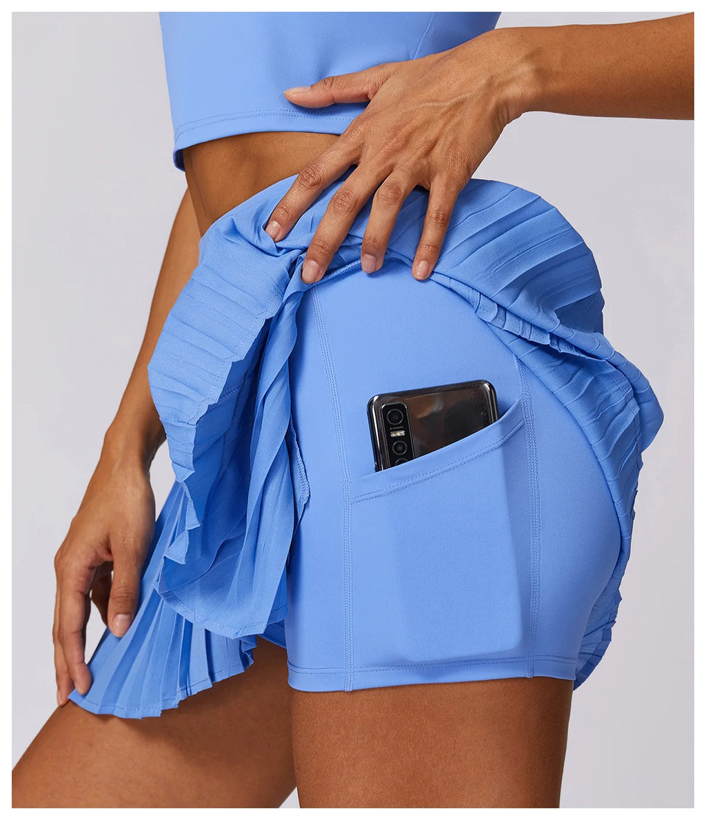 Solid Sports Running & Dance Skirt