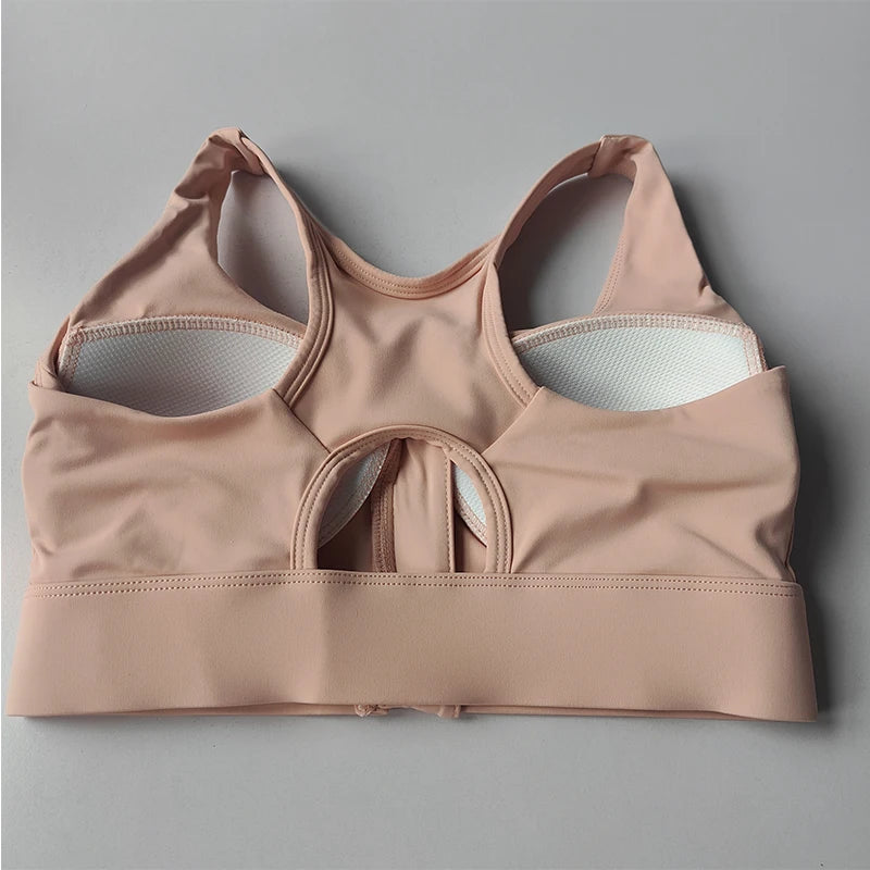 NLW High Impact Front Zipper Sports Bra