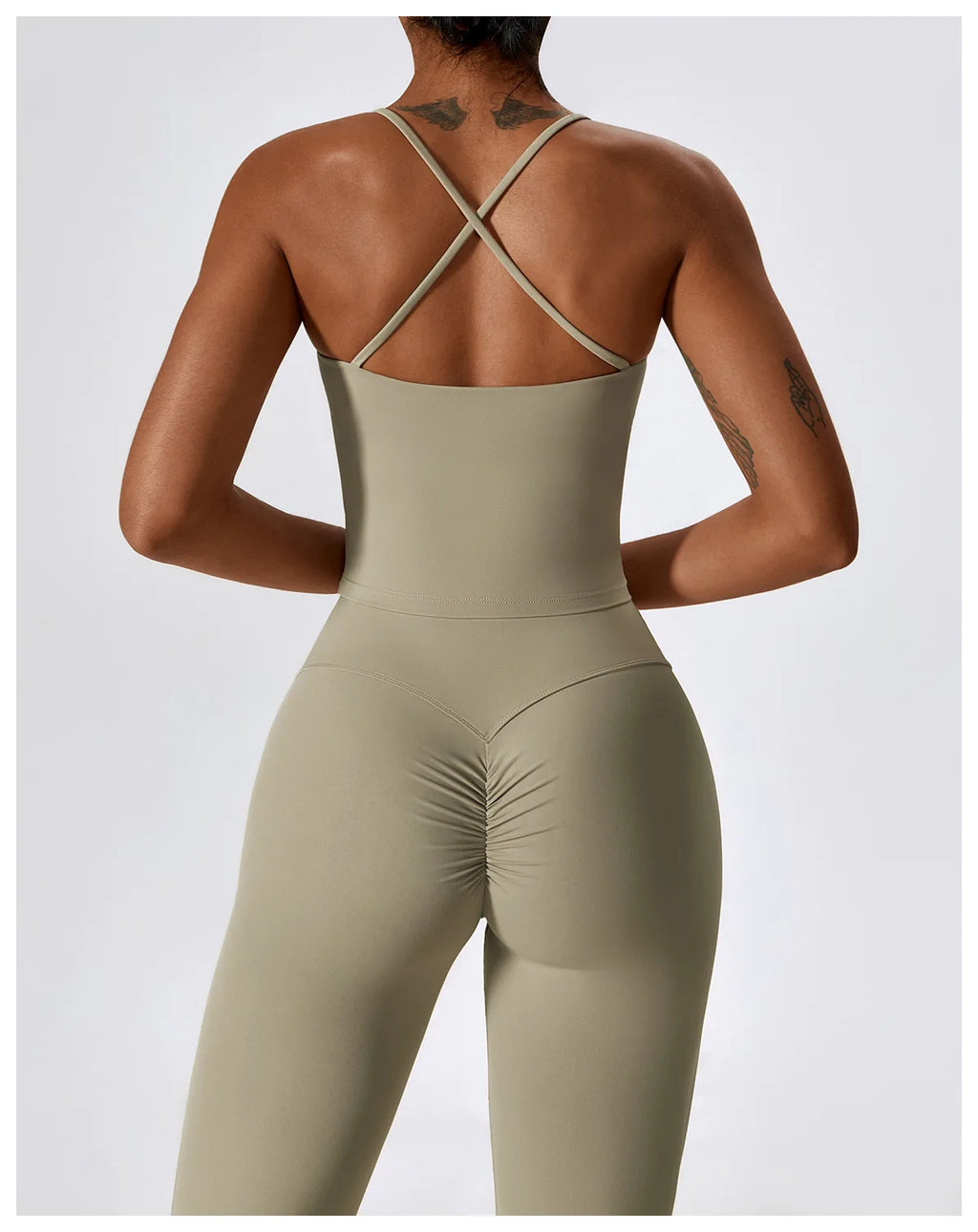 NLW Elite Seamless 2-Piece Yoga Set – High-Performance Compressed Fitness Suit