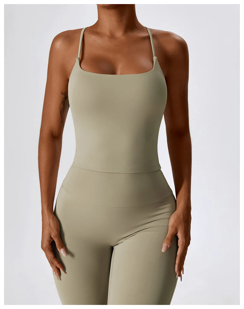 NLW Elite Seamless 2-Piece Yoga Set – High-Performance Compressed Fitness Suit