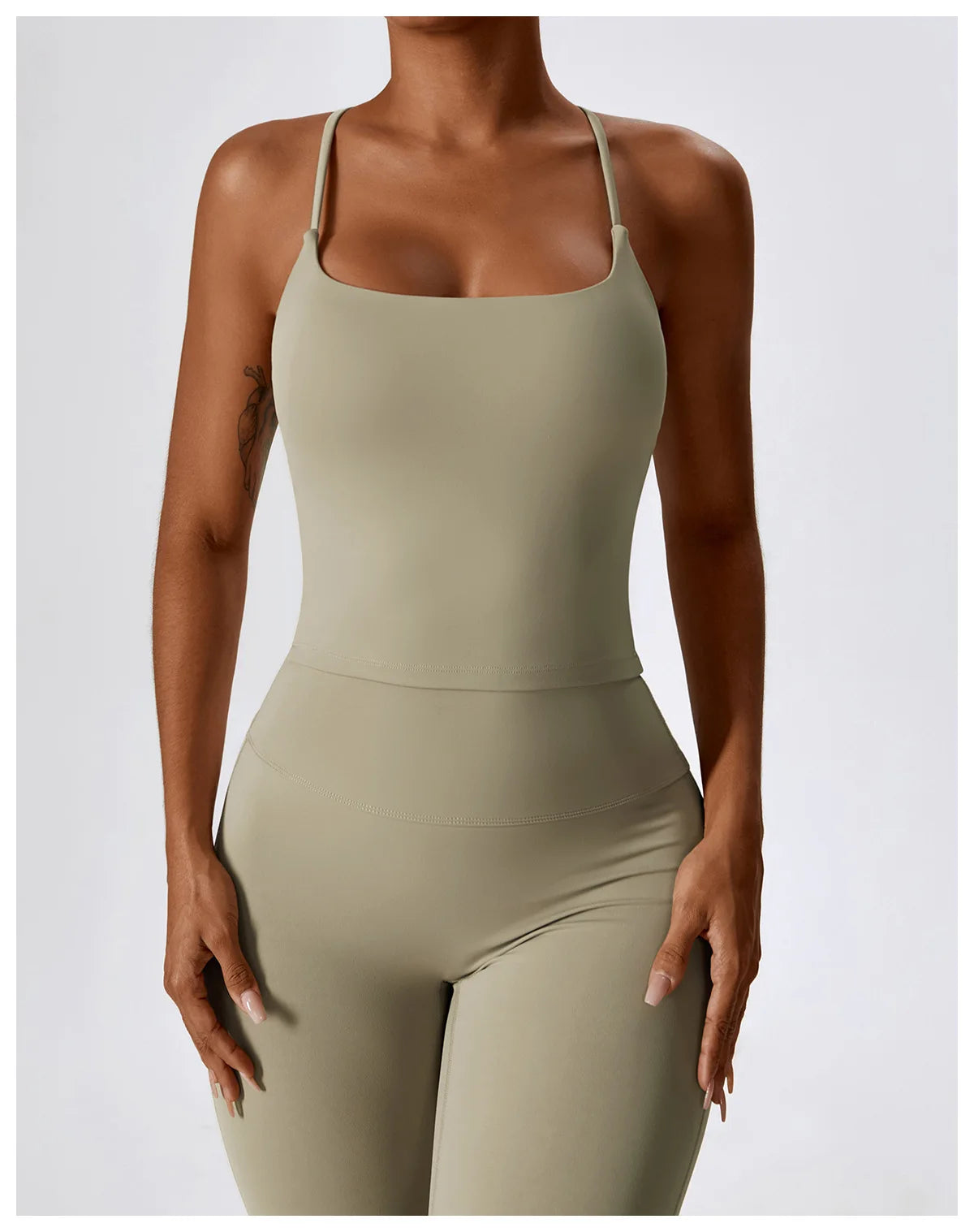 NLW Elite Seamless 2-Piece Yoga Set – High-Performance Compressed Fitness Suit