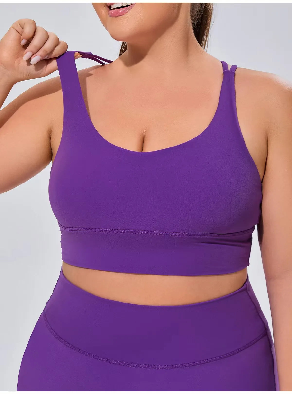 NLW Plus Seamless 2-Piece Fitness Set – High-Performance Quick-Dry Workout Suit