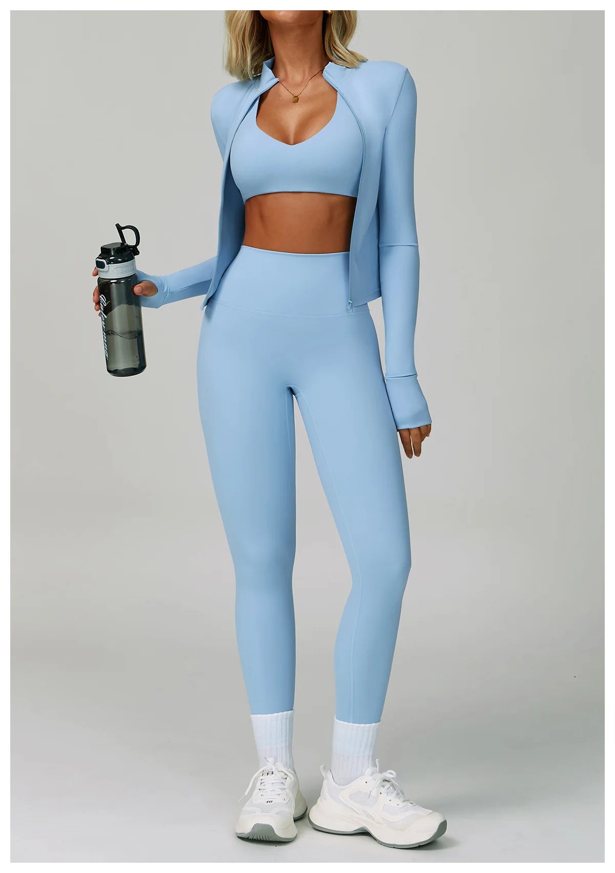 NLW 2-3PCS  Women Fitness Set High Waist