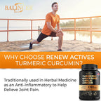 NLW Balincer Turmeric Curcumin with Ginger & Black Pepper – Joint Support & Anti-Inflammatory | 30/60/120 Capsules