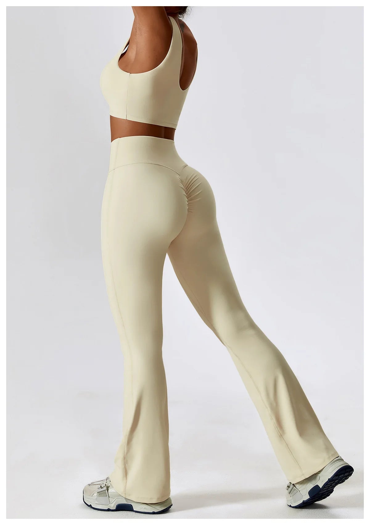 NLW Elite Seamless 2-Piece Yoga Set – High-Performance Compressed Fitness Suit