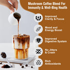 NLW - Mulittea 10 Mushroom Extract Powder - Lion's Mane & Cordyceps for Energy & Focus
