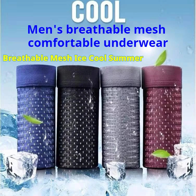 NLW Men's Athletic Knit Boxer Briefs | Moisture-Wicking 4-Way Stretch Underwear