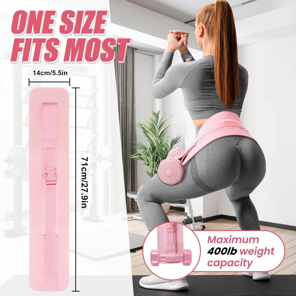 NLW Pro Hip Thrust Belt – Thickened & Widened Glute Workout Belt for Dumbbells, Kettlebells & Plates
